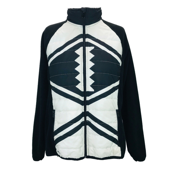 Lauren Ralph Lauren Jackets & Blazers - Lauren Ralph Lauren Cream Black Fleece Jacket XL